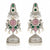 Oxidised Silver-Plated Peacock Jhumka Earrings for Women & Girls | Traditional Jhumka Earrings with Pearl Beads & Pink Stone | Trendy Ethnic Jewellery Gift Navratri Earrings