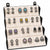 12 Pairs Oxidised Silver Earrings Set for Women Girls with Foldable Jewellery Organizer Box Traditional Afghani Jhumka Dangle Drop Earrings Ethnic Indian Jewellery Gift Set