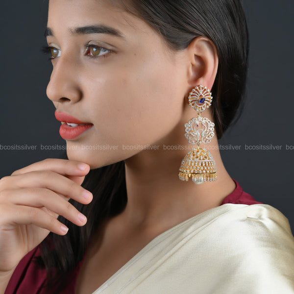 Theia Diamond look Jhumka - 6485