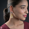 925 Silver Gold Plated Jhumka - 6732