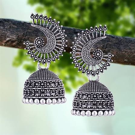 Latest Stylish Oxidised Jhumka Earrings for Women and Girls